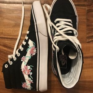 Custom High Top Vans- Floral